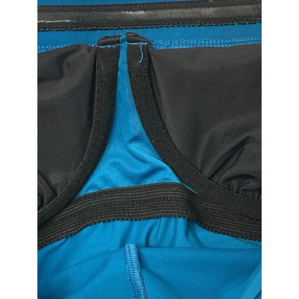 Miraclesuit Teal Blue Strapless Bandeau‎ One-Piece Swimsuit Size 8